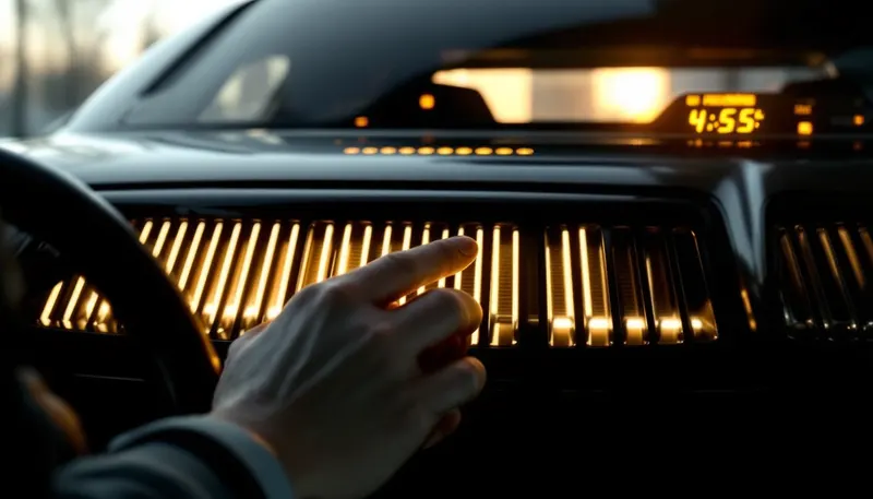 Key turned in the ignition of a sedan that will not start with the dash warning lights on